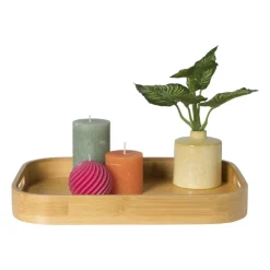 Dienblad ovaal - bamboe - 29x40x5 cm