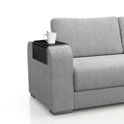 Dienblad sofa - zwart - 44,5x24x0,9 cm