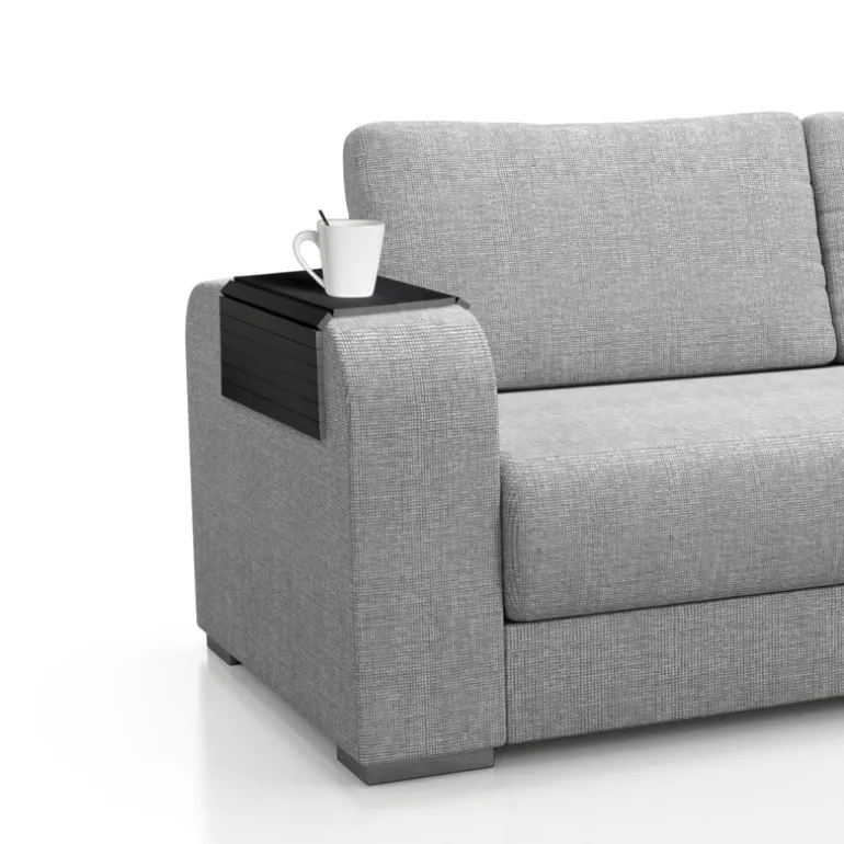 Dienblad sofa - zwart - 44,5x24x0,9 cm