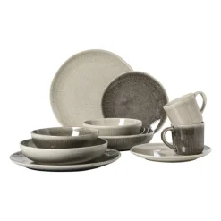 Diep bord fuji - beige - ø22x4 cm