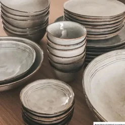 Diep bord Toscane - grijs - ø19 cm