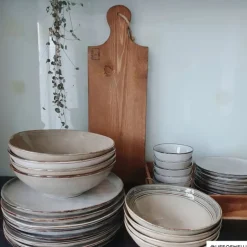 Diep bord Toscane - grijs - ø19 cm