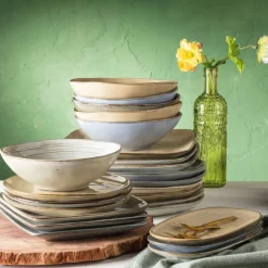 Diep bord Toscane - grijs - ø19 cm