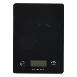 Digitale keukenweegschaal - zwart - 1.7x20x14.5 cm