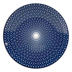 Dinerbord blue print - diamonds - ⌀26 cm