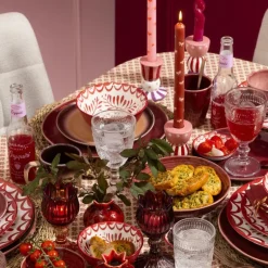 Dinerbord Toscane - bordeauxrood - ø28 cm