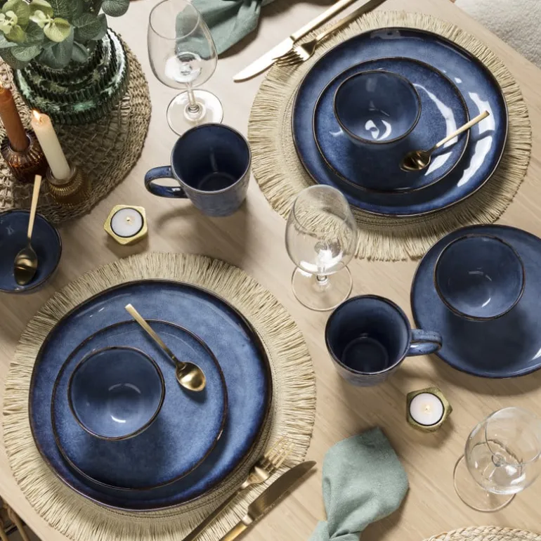 Dinerbord Toscane - donkerblauw - ø28 cm