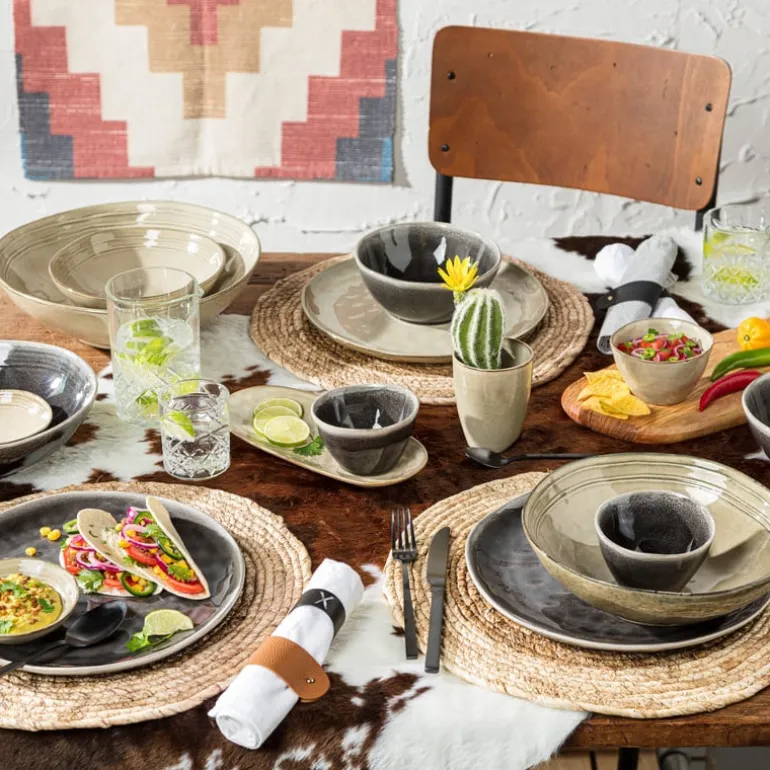 Dinerbord Toscane - grijs - ø28 cm