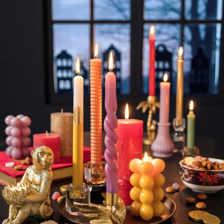 Dinerkaars dip dye - okergeel - ⌀2x25 cm