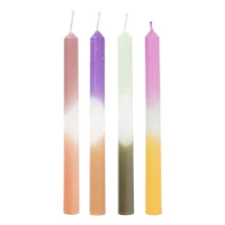 Dinerkaars dipdye - beige/paars - ø2.15x25 cm