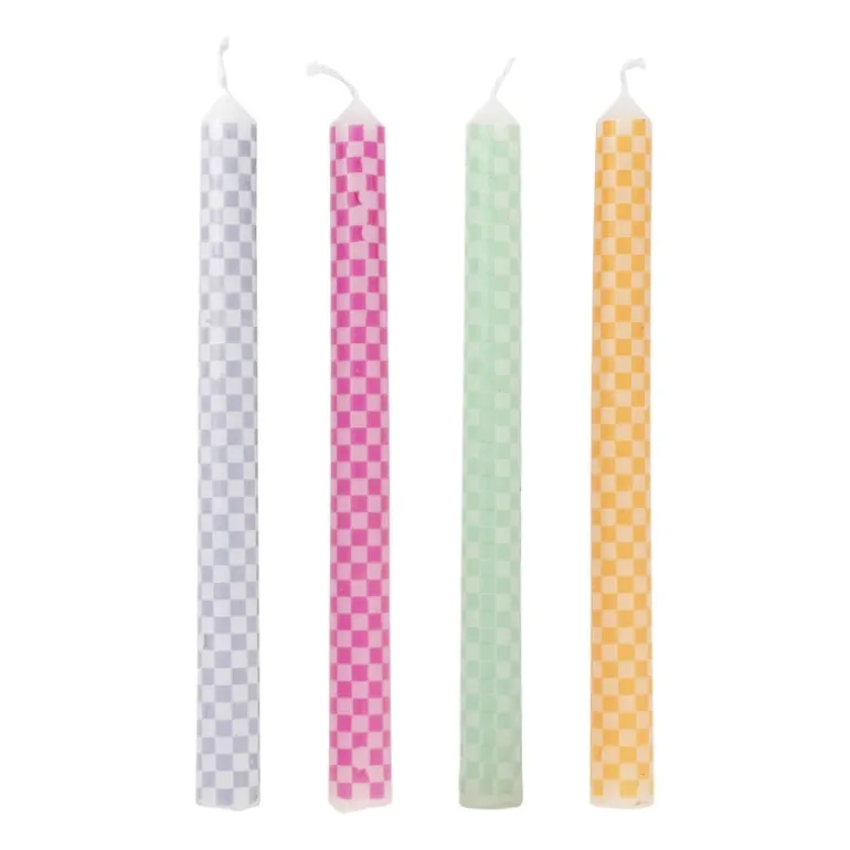 Dinerkaars ruit - lila - ø2.15x25 cm