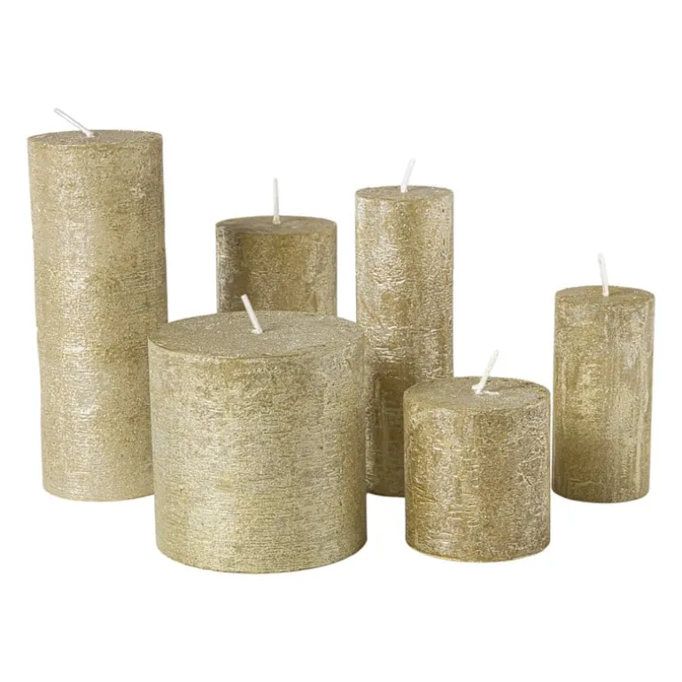 Dinerkaars rustiek - goud - ø2x24 cm