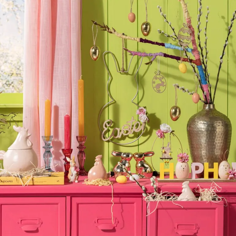 Dinerkaars rustiek - mosterdgeel - ø2x24 cm