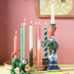 Dinerkaars streep - groen - ø2.15x25 cm