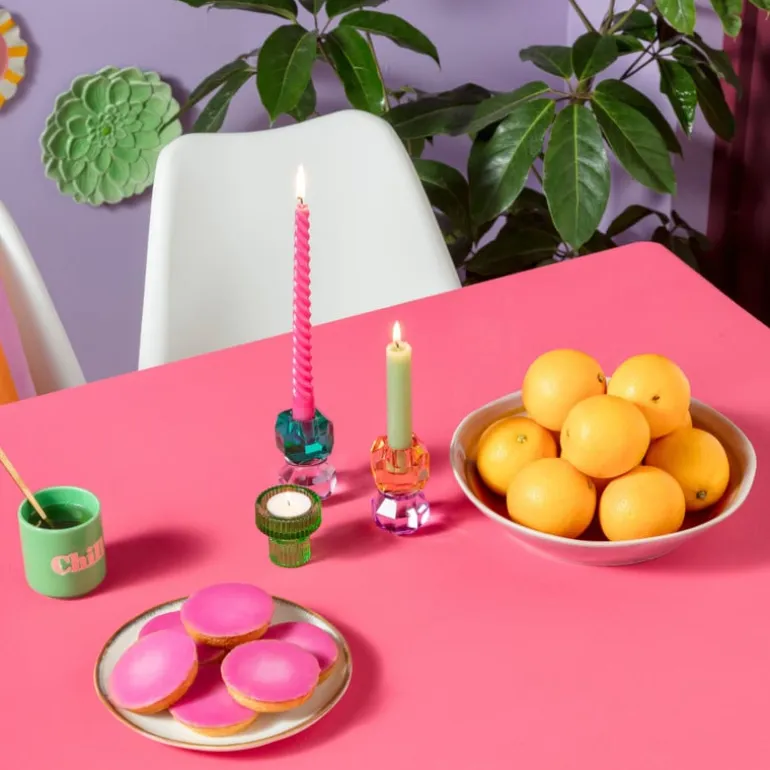 Dinerkaars twist - paars - ø2.15x25 cm