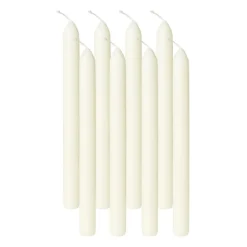 Dinerkaarsen Bolsius box ivoor - set van 8 - ø2x23 cm