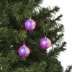 Discobal roze - set van 6 - ø4 cm