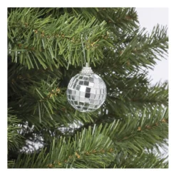 Discobal zilver - set van 6 - ø4 cm