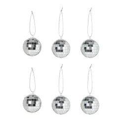 Discobal zilverkleurig - set van 6 - ø4 cm