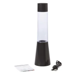 DIY Lava lamp met balletjes - blauw - ø8.5x33 cm