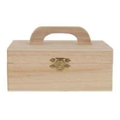 Doosje met handvat - rechthoekig - 10x15x6 cm