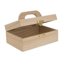 Doosje met handvat - rechthoekig - 10x15x6 cm