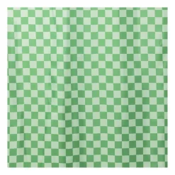 Douchegordijn geblokt - groen - 180x200 cm