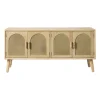 Dressoir Flores met ovalen vlakken - bruin - 55x120x40 cm