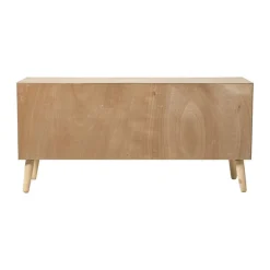 Dressoir Flores met ovalen vlakken - bruin - 55x120x40 cm