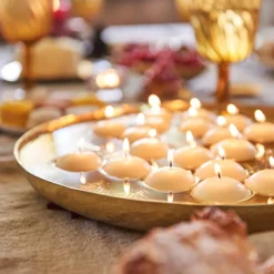 Drijfkaarsen - wit - set van 20