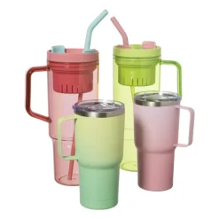 Drinkbeker Thermo - roze - 530 ml