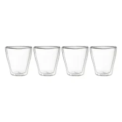 Dubbelwandige glazen - 250 ml - set van 4