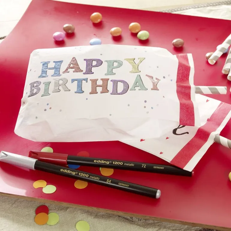 Edding 1200 metallic viltstiften - set van 2