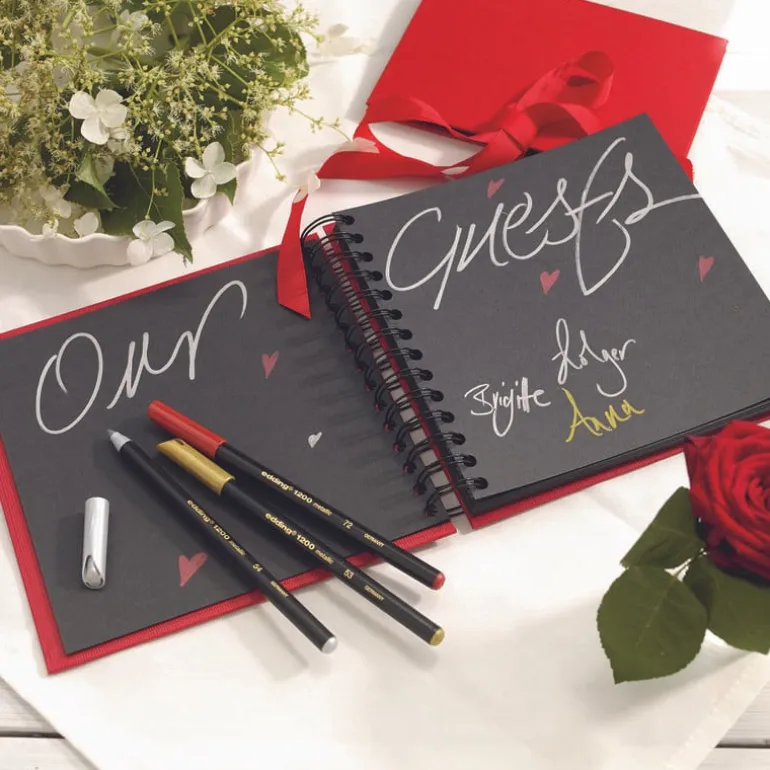 Edding 1200 metallic viltstiften - set van 2