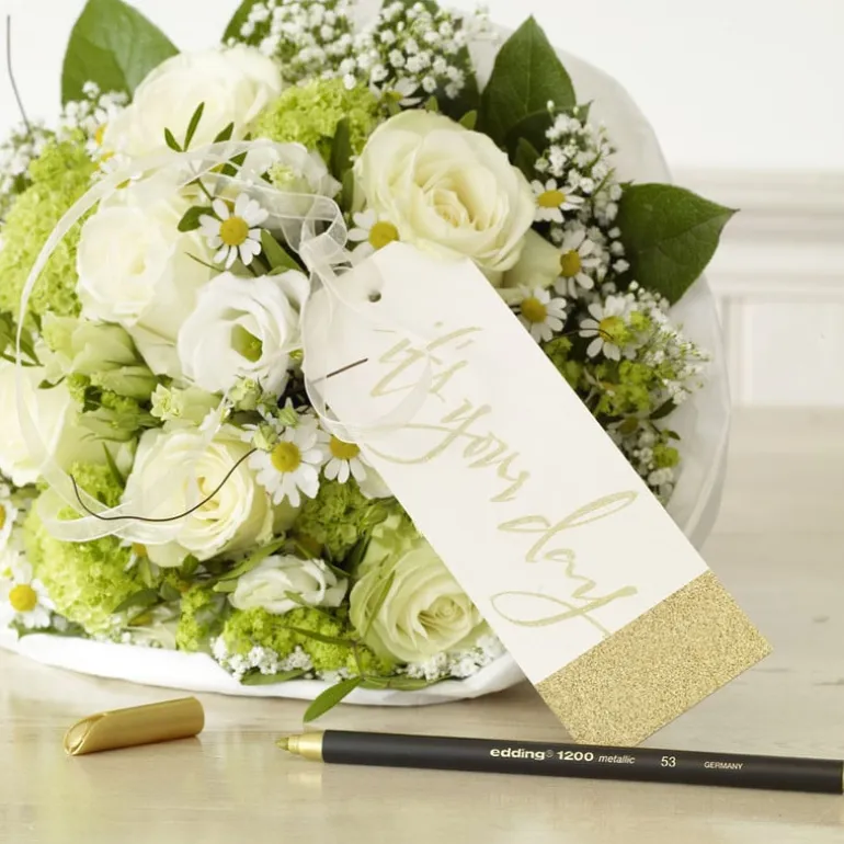 Edding 1200 metallic viltstiften - set van 2