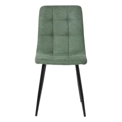 Eetkamerstoel chenille - groen - 90x53.5x44.5 cm