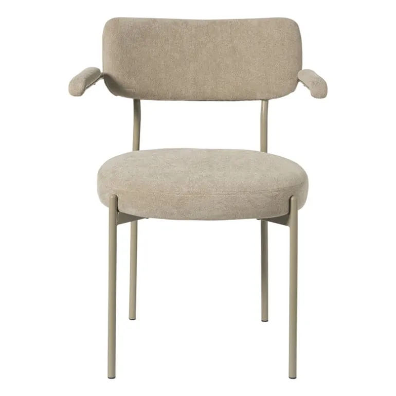 Eetkamerstoel Elvis - beige - 79x57x52 cm