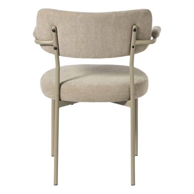 Eetkamerstoel Elvis - beige - 79x57x52 cm