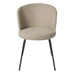 Eetkamerstoel Irene - bruin/zwart - 77x56.5x51 cm