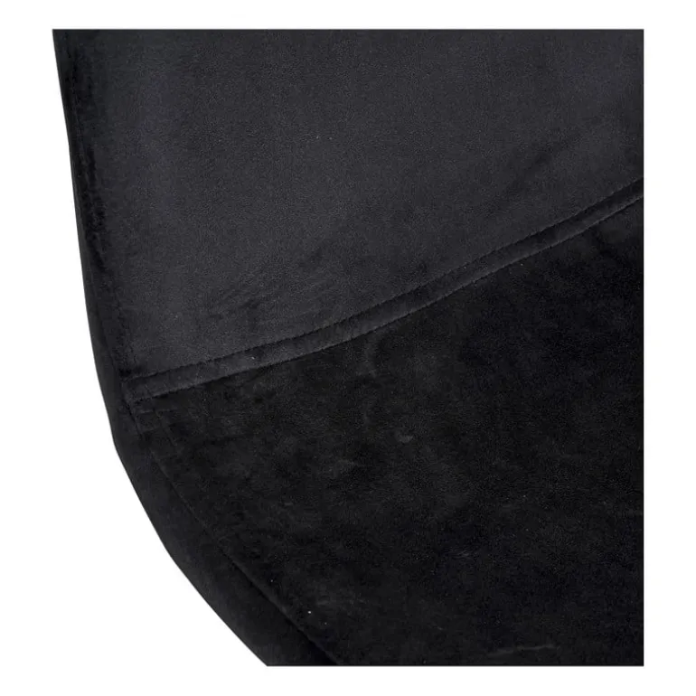 Eetkamerstoel Ivy - velvet zwart - 88x44x53 cm