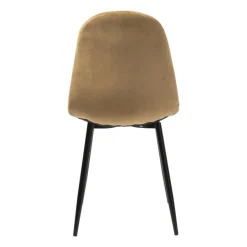 Eetkamerstoel Ivy velvet - bruin - 88x38x38 cm