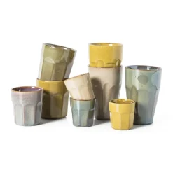 Espressokopje facet - geel - 100 ml