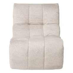 Fauteuil chenille - beige - 87x72x66 cm