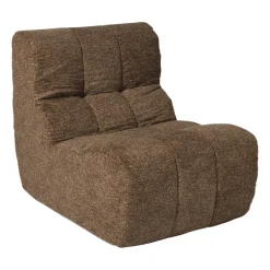 Fauteuil chenille - bruin - 87x72x66 cm