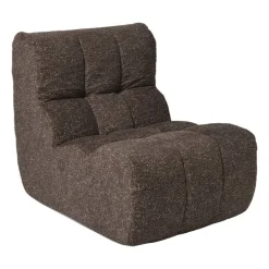 Fauteuil chenille - donkerbruin - 87x72x66 cm