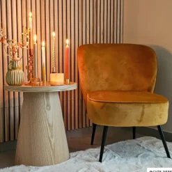 Fauteuil Frida - geel - 77x69x60 cm