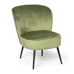 Fauteuil Frida - groen - 77x69x60 cm