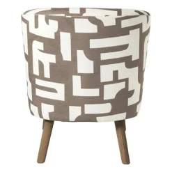 Fauteuil japandi - beige - 69x66x56 cm