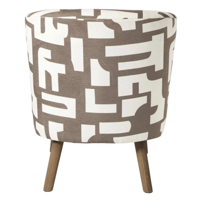 Fauteuil japandi - beige - 69x66x56 cm