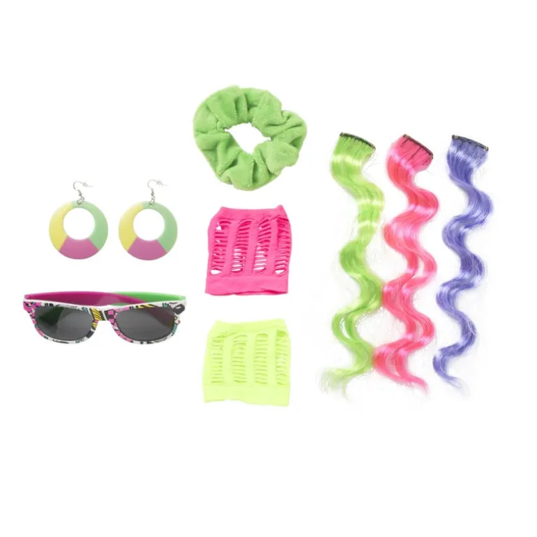 Feestset disco met accessoires - set van 8